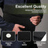 Document File Folder, 1Pcs PU Leather A4 Envelope Folder Expanding Organizer Waterproof Portfolio Black Storage Case