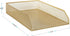 Martha Stewart Ryder Gold Mesh Metal Paper Letter Inbox Tray, 2 Pack Desktop Organizer