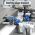HV-02 Solenoid Valves Industrial Switches, Pneumatic Lever Operated Valve 1/4" for Automation Equipment