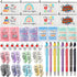 Fulmoon 40 Pcs Teacher Appreciation Gift Set - Novelty Casual Socks, Makeup Bag, Keychain, Mini Notebooks, Ballpoint