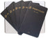 Portage Small Blank Notebook, Black, 3.5 x 5.5 Inches, 64 Pages, Pocket Notebook Journal, Pack of 6