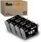 Run Star 4 Black 127 Remanufactured Ink Cartridge Replacement for Epson 127 T127 (for WF-3520 WF-3540 WF-7010 WF-7510