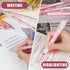 FourCandies 12Pack Pastel Gel Ink Pen Set, 0.5mm Fine Point Retractable with 11 Black Ink Pens & 1 Highlighter