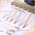 Leinuosen 50 Pieces Bridal Shower Pens - Diamond Ballpoint Pens with Crystal Bling for Women Girls Gifts