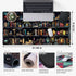 FGHRHT 31.5x15.7 Bookshelf Desk Mat Black Library Aesthetic Desk Pad Large Gaming Mouse Pad in Bookcase XXL Extended