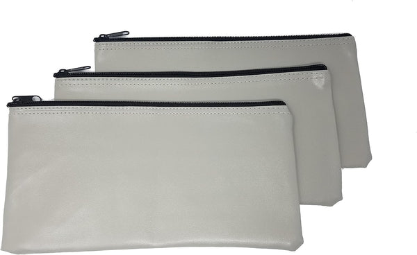 ProEquip 3-Piece Set PM Company Security Bank Deposit/Utility Zipper Coin Bag/Pouch Safe Money