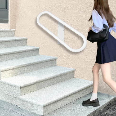 1-3 Wall Mounted Handrails for Outdoor Steps, Upgraded Wall Mount Handrail for Steps Indoor, Easy to Install Safety