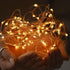 Pure Garden Solar-Powered 100 Fairy Lights, Warm White