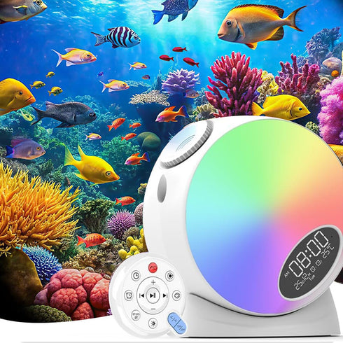 Galaxy Projector, Planetarium Star Projector,Bedroom Night Light and Timer,with White Noise,4K Replaceable
