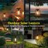 2 Pack Solar Hanging Lanterns Outdoor: Metal Solar Hanging Lights with Hook, Bright - Warm Waterproof LED Lanterns