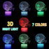 Helmet Shape Optical Illusion Smart 7 Colors Night Light Table Lamp Gifts for Saint, Men, Women, Kids, Boys, Teens by YYDSYCY