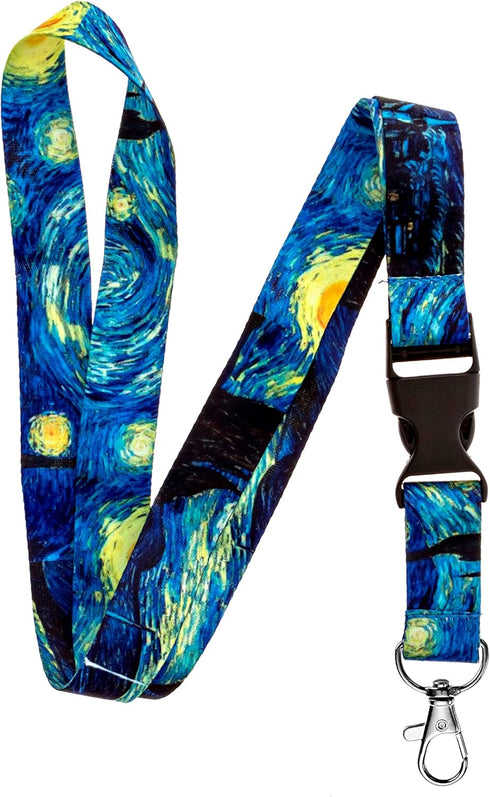 Lanyard for Keys - Premium Soft Silky Wide Strapped ID Teacher Lanyard with Spring Clip