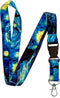 Lanyard for Keys - Premium Soft Silky Wide Strapped ID Teacher Lanyard with Spring Clip