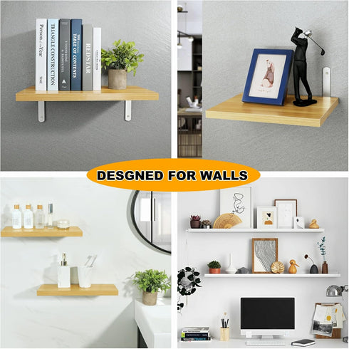 4mm Board,6X4 Inch 4 Alise Thick Shelf Brackets,Floating Shelves Bracket Heavy Duty L Brackets Corner Brace for Walls