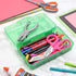 Juvale 4-Pack Large Capacity Plastic Pencil Boxes for Student School Pens, Markers, Crayons, Colorful Clear Stackable Cases for Office Supplies, Storage Organizer (8.1x4.8x2.4 in) by Juvale