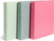 U Brands Poly Performance Artistic Marks 1" Binders, Green, Blue, Pink, Silver Metal O-Rings