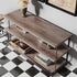 Classic Gray Oak Wood Wallpaper, 85''x15.8'' Peel and Stick Waterproof Vinyl for Countertop and Cabinets
