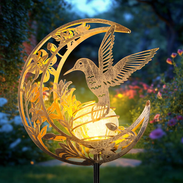 Waterproof Outdoor Solar LightHummingbird Solar LightMoon Hummingbird SolarLightSolar Butterfly Floor Lamp for