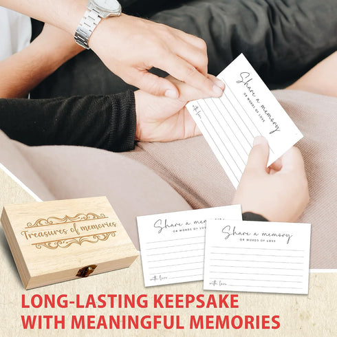 50 -A10 Share A Memory Cards For Celebration of Life Decorations, Psc Share A Memory Box For Funeral Memorial