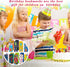 Tenare 100 Pieces Happy Birthday Bookmarks - Laminated Imaginative Colors and Patterns for Classroom Supplies
