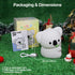 3 Dimmable Cute Koala Night Light for Kids Rechargeable, Battery Operated Nightlight Level with RGB&Timer, Silicone
