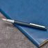 HongDian 525 Dark Blue Fountain Pen, Extra Fine Nib Classic Pen with Metal Case and Refillable Converter
