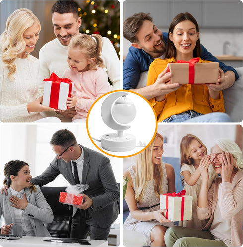 Lexvoltrix 3-Color Dimmable Table Lamp with USB Charging Port & AC Outlet, LED Desk Lamp, Eye-Caring Bedside Nightstand