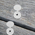 100 Hotop Pieces Hinged Screw Cover Caps Plastic Shutter Fold Screw Snap Covers Washer Flip Tops(Small,White)
