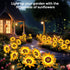 6 Pack 18 800mAh 12H IP65 Solar Flowers Outdoor Waterproof: Gifts for Mom Mothers Day - Sunflower with Vivid Large