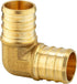 10-Pack EFIELD Pex Fittings, 1 Inch Elbow Brass Barb Crimp Fittings for Pex Tubing (PEX1807062)