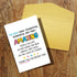 Qiliji Cute Thank You Card, Thank You Card for Friend Bestie, Appreciation Card for Family Partner Coworker Teacher