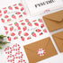 50 Pack Summer 4 6 Inch FYSUIMU Strawberry Thank You Card Watercolor Fruit Greeting Cards with Envelopes Stickers Blank