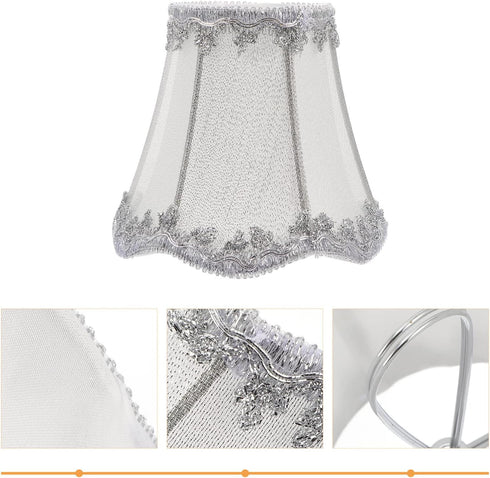 5.11X5.11X4.72In Holibanna Cloth Lampshade Accessory for Table Wall Floor Lamps Soft Light Shade Cover for Bedroom