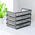 SETTFRFE 4-Tier Letter Tray Desk Organizer - Mesh Stackable File Trays for Desktop Paper Storage, Black