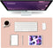 K KNODEL Pink Small Desk Mat, Office Desk Pad, 23.6"x13.8", Computer Mat, Desk Protector, Writing Pad