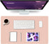 K KNODEL Pink Small Desk Mat, Office Desk Pad, 23.6"x13.8", Computer Mat, Desk Protector, Writing Pad