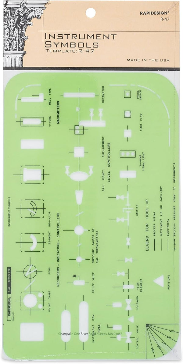 Rapidesign Laboratory Instruments Template, 1 Each (R47) by RAPIDESIGN