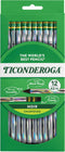 Ticonderoga Noir Wood-Cased Pencils, Pre-Sharpened #2 HB, Holographic, Pack of 6, 72 Count Total