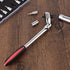 Dual 3/8 and 1/4 Drive Flex Head Ratchet, 72-Tooth 3/8 Ratchet Wrench with Quick-release and Reversible Switch