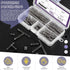 Swpeet 150Pcs Compression Springs Assortment Kit, Mini Stainless Steel Extension Springs for Home Repairs, 0.39" to
