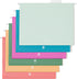 U Brands U-Eco Poly Hanging File Folders, Set of 12, Letter Size, Assorted Brights with White Metal Rods