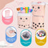 Primo Lines Kawaii Pencil Case and Complete 61 PCS Pink Stationary Set with Cute Boba Case, Pens, Stickers