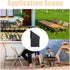 36 CHGCRAFT Pcs Folding Chair Leg Caps Plastic Chair Replacement Foot Caps Furniture Legs Floor Protectors Black