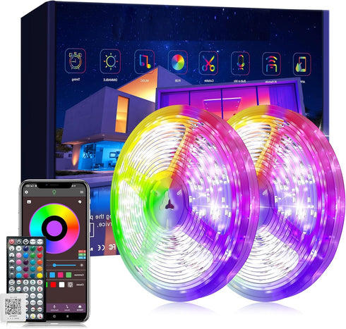 Ledagic Led Lights for Bedroom 200 ft (2 Rolls of 100 ft), Ultra