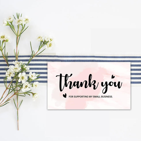 WEIZHEN 240-Count 6 2" 3.5" Thank You for Your Order Cards - Thank You For Supporting My Business Cards, Styles - x