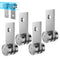 2 Wheel Trolley Assembly Rollers for Garage Pulley System Hoist System - 1-5/8" Wide Strut Channel (Silver-4 Pack)