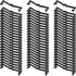 Mudder Black Plastic Pegboard Hook Locks - 100 Pieces, Fit 1/4 Inch and 1/8 Inch Pegboards