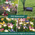 FENSAN Lights,4packs-32LED IP65 Solar Garden Outdoor Solar Powered Decor for Yard, Patio, Pathway, Waterproof Butterfly