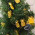 SNOMYRS 13Ft 20 LED Solar Pineapple String Lights, Warm White Fairy Lights with 8 Lighting Modes for Garden Yard Patio