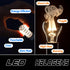 E12 25W-40W 6000K Dimmable Bulbs T6 E12 C7 Bulbs 4W Lamp,450 lm(5Pack) Ziomitus Daylight White Led Replacement, Small